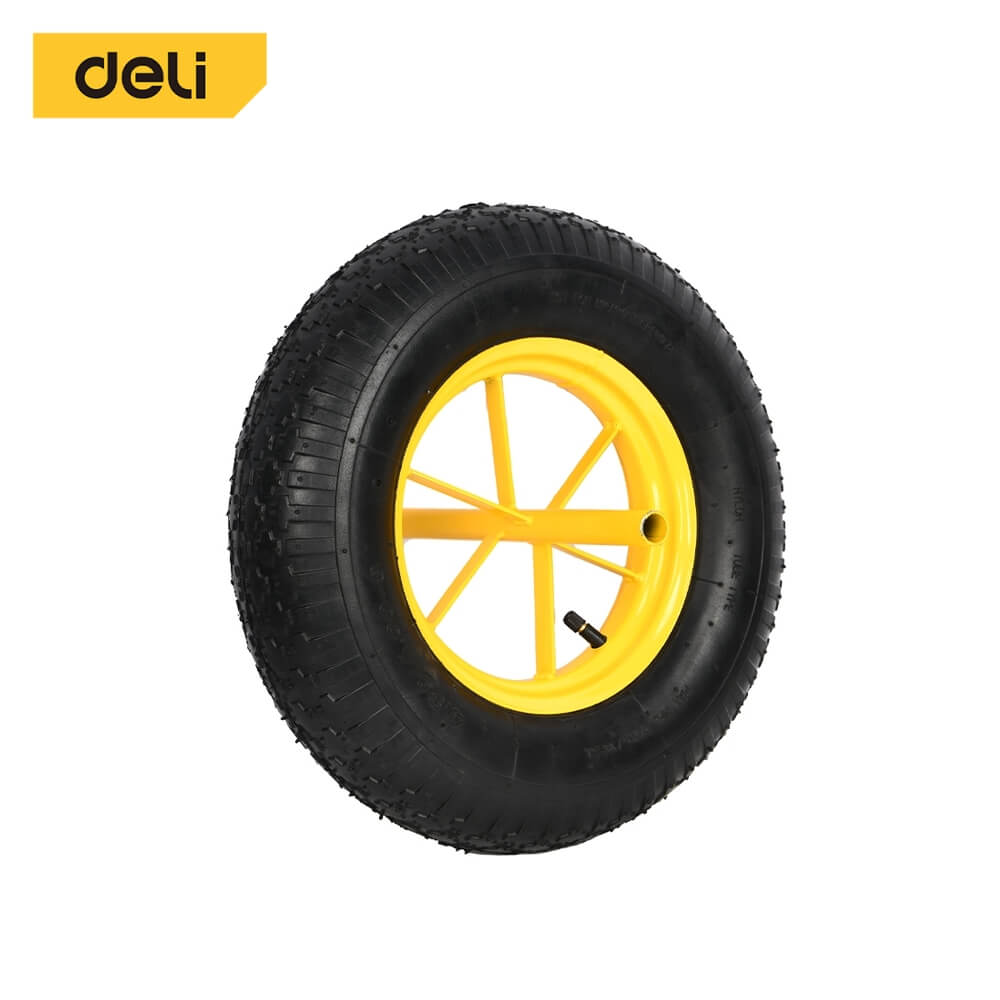 ล้อรถเข็น DELI EDL436065T-YL-01 เติมลม 16นิ้ว